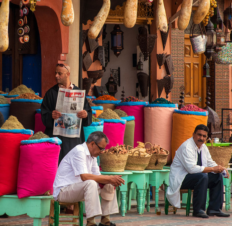 Regular day at the spice market, Marrakech