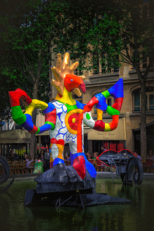 Sculpture by Niki de Saint Phalle at the Stravinsky Fountain