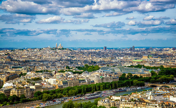 Paris Skyline as seen from the Eiffel Tower