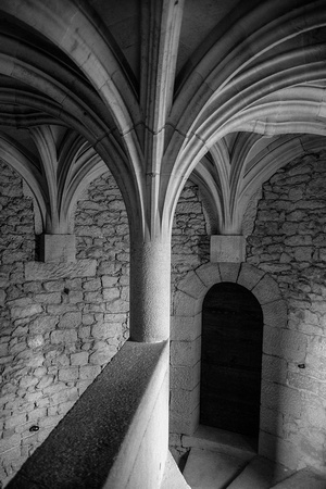 Arched celieing at the Château de Beynac, Dordogne