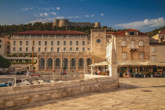 Venetian Loggia and Clock Tower of Hvar Town