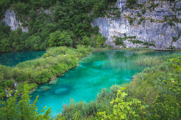Plitvice's Lower Lakes and Limestone Cliffs