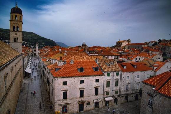 Looking upon Placa (Stradun), Dubrovnik