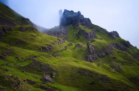 Closing in on the Prison of Quiraing